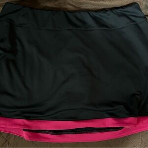 Black and Pink Women's Skort